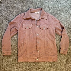 Oversized Pink Corduroy Jacket
